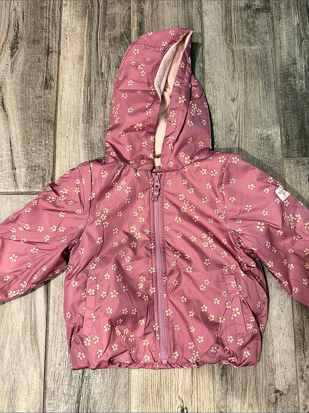 OshKosh B'gosh Floral Hooded Rain Jacket